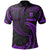 Tuvalu Polynesian Polo Shirt Purple Tribal Wave Unisex Purple - Polynesian Pride