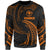 Hawaii Polynesian Sweater - Orange Tribal Wave Unisex Orange - Polynesian Pride