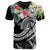 Tahiti Polynesian T Shirt Summer Plumeria (Black) - Polynesian Pride