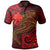 Papua New Guinea Polo Shirt Red Shark Polynesian Tattoo Unisex Red - Polynesian Pride