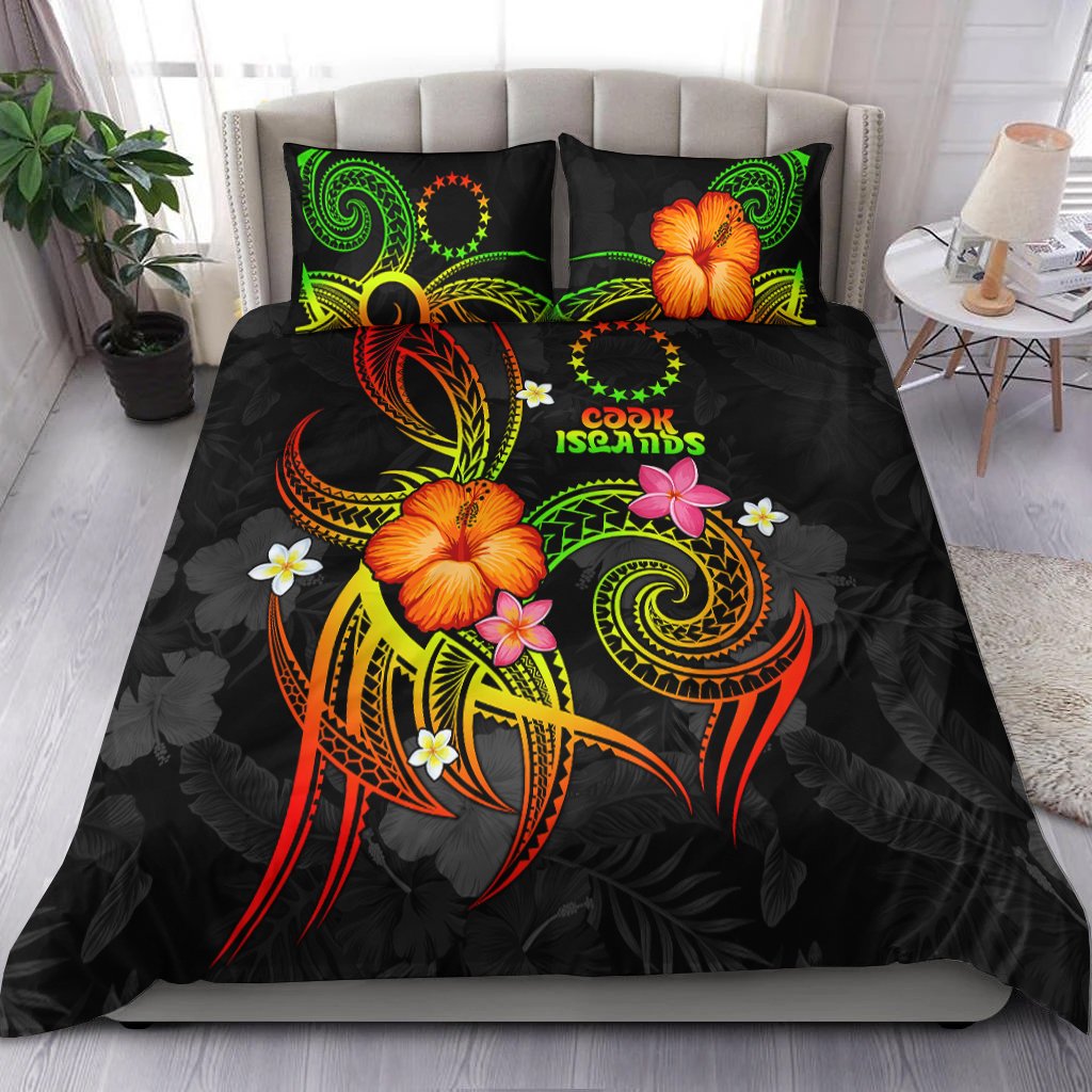 Cook Islands Polynesian Bedding Set - Legend of Cook Islands (Reggae) - Polynesian Pride