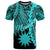 Nauru Polynesian T Shirt Tribal Wave Tattoo Neon Blue Unisex Neon Blue - Polynesian Pride