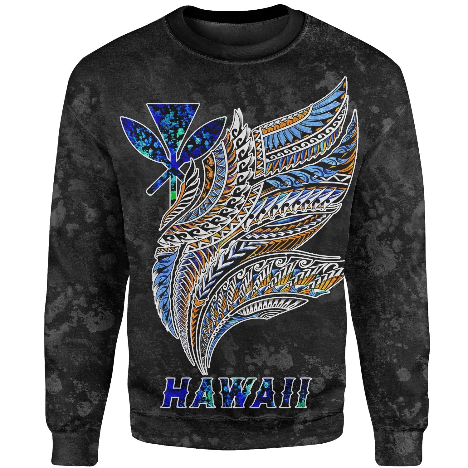 Polynesian Hawaii Sweatshirt - Polynesian Wings Unisex Gold - Polynesian Pride