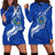 Pohnpei Hoodie Dress - Micronesia Pride Blue - LT12 Women Blue - Polynesian Pride