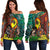 Australia Aboriginal Kangaroo Combine New Zealand Maori Kiwi Bird Women Off Shoulder Sweater - LT2 - Polynesian Pride