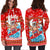 Hawaii Christmas Santas Surf Mele Kalikimaka Hoodie Dress - LT2 - Polynesian Pride