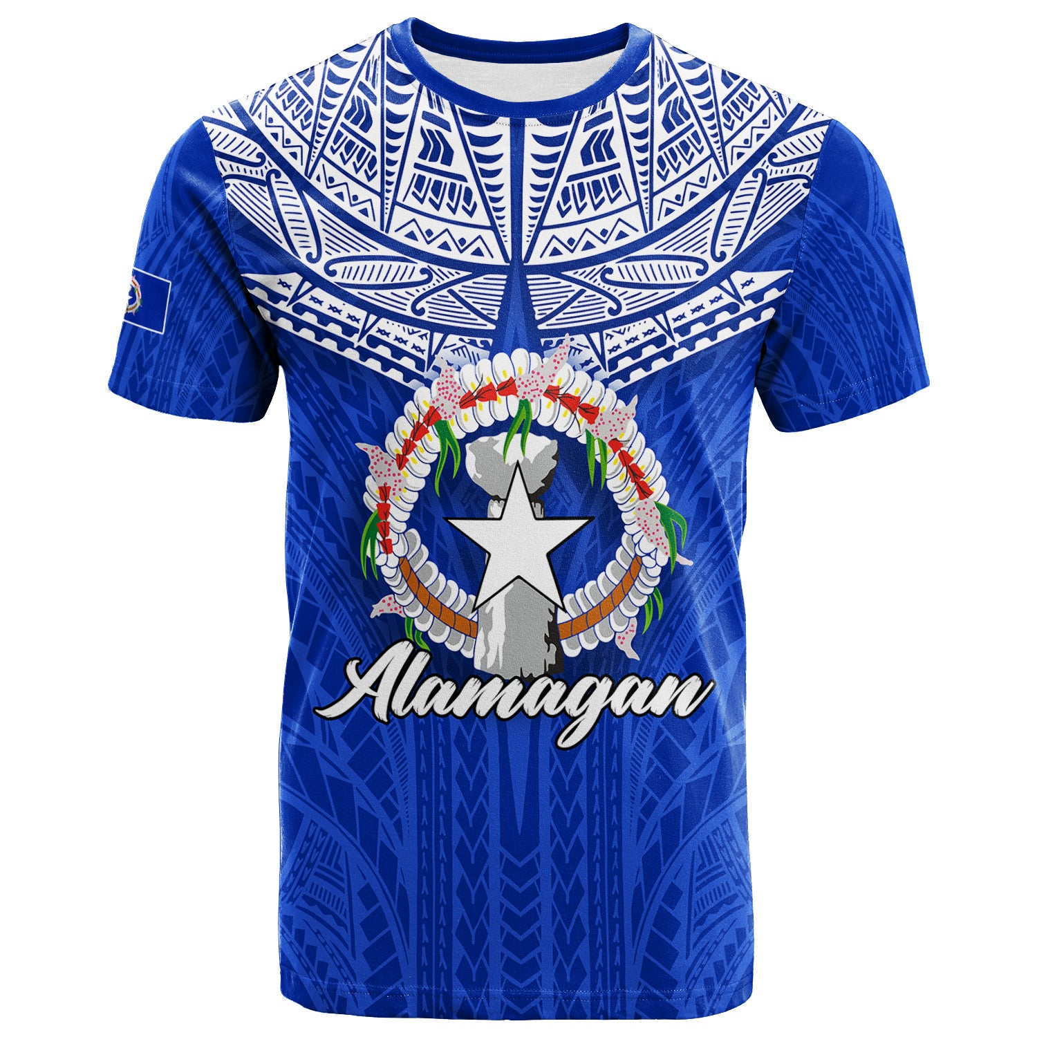 Custom Northern Mariana Islands Alamagan T Shirt LT12 Unisex Blue - Polynesian Pride