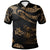 Fiji Polo Shirt Polynesian Tattoo Gold Version Unisex Gold - Polynesian Pride