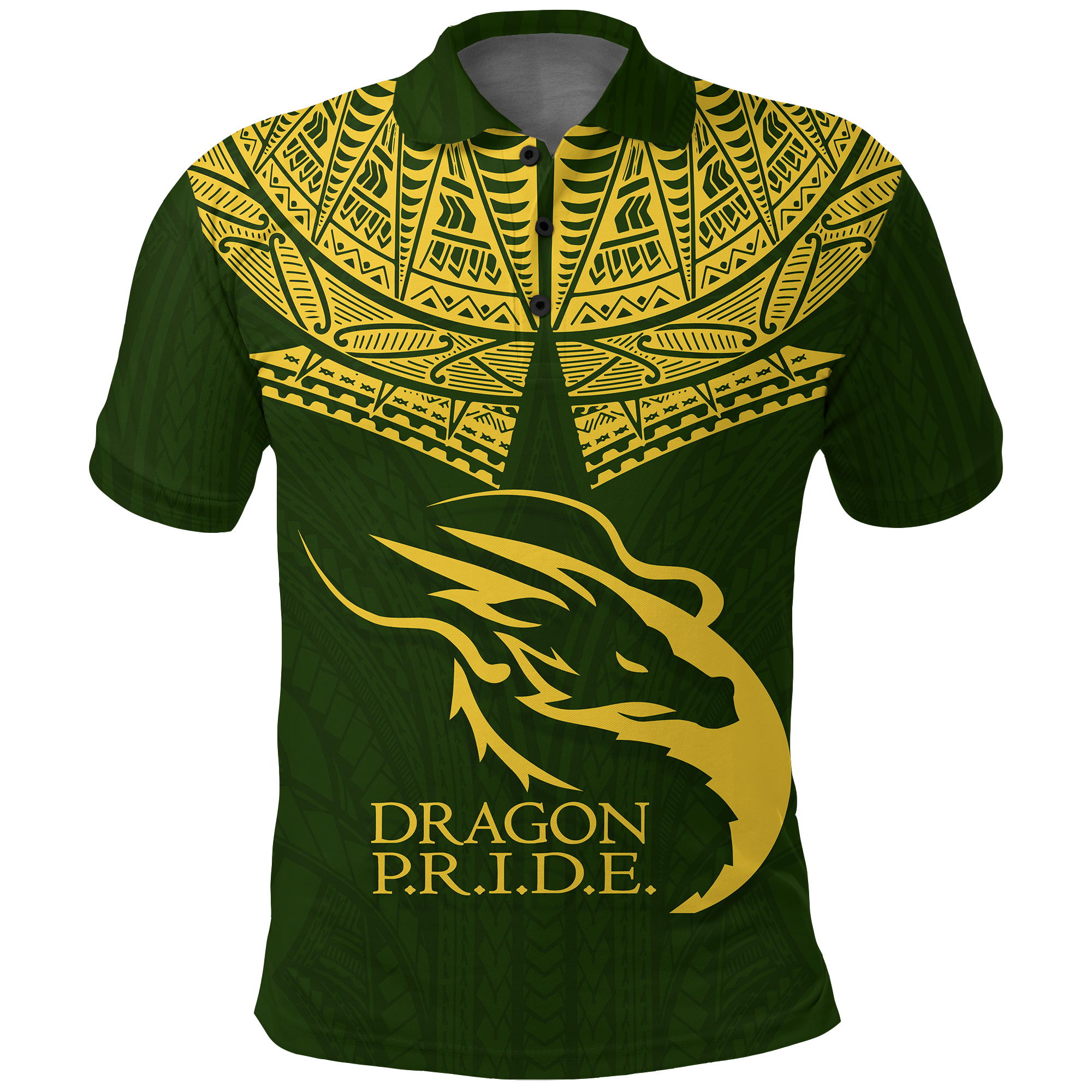 Custom Hawaii Honokaa High and Intermediate School Polo Shirt LT12 Unisex Green - Polynesian Pride