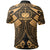 Samoa Polynesian Polo Shirt Samoa Gold Seal with Polynesian Tattoo - Polynesian Pride