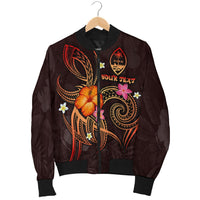 Guam Polynesian Personalised Men's Bomber Jacket - Legend of Guam (Red) - Polynesian Pride