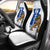 Guam Car Seat Covers - Chamorro With Puntan Blue Color Universal Fit Blue - Polynesian Pride