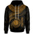 Nauru Polynesian Hoodie Nauru Waves (Golden) Unisex Golden - Polynesian Pride