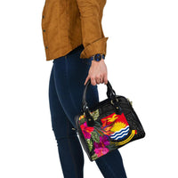 Kiribati Shoulder Handbag - Polynesian Hibiscus Pattern - Polynesian Pride
