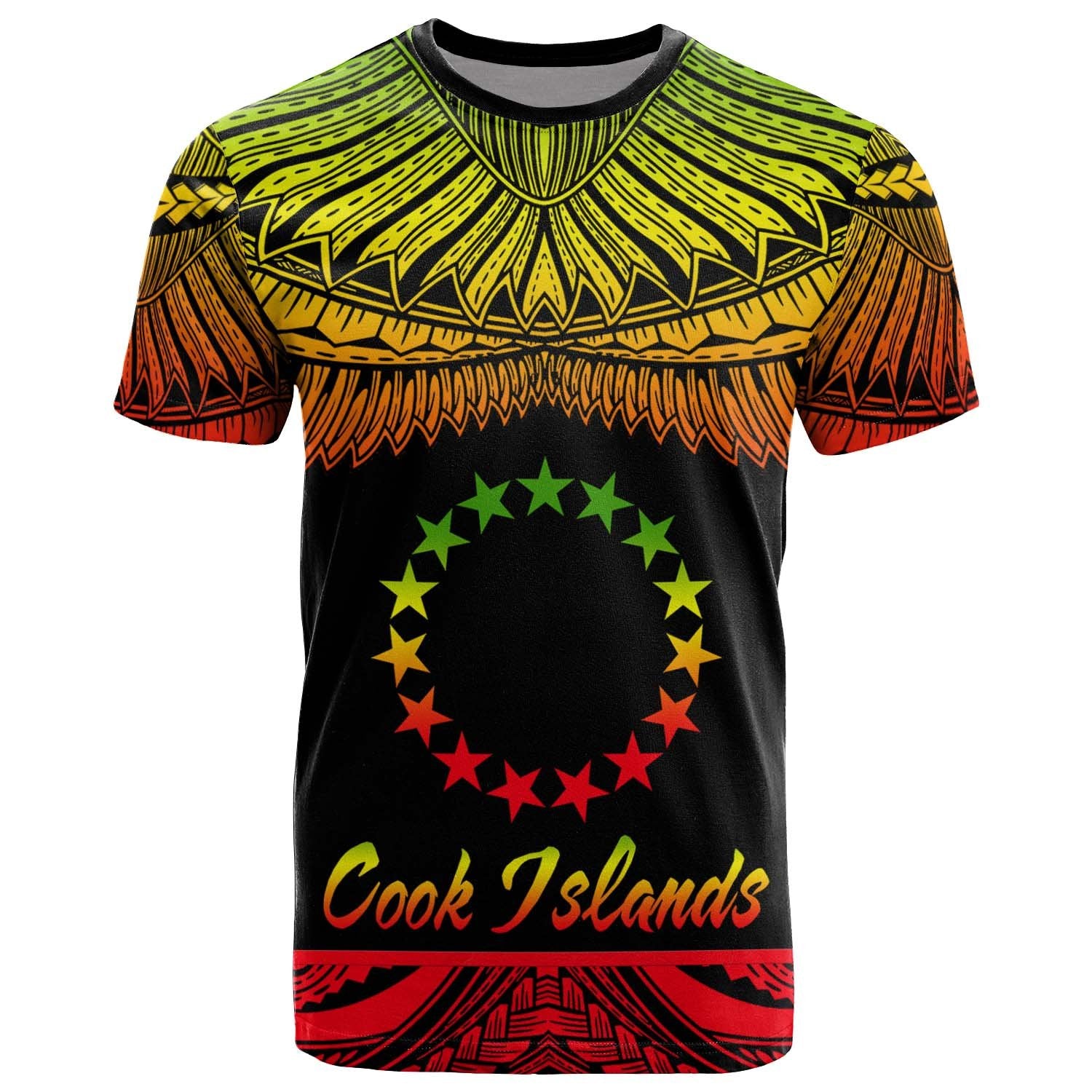 Cook Islands Polynesian T Shirt Cook Islands Pride Reggae Version Unisex Art - Polynesian Pride