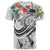 Polynesian Samoa T Shirt Summer Plumeria (White) Unisex White - Polynesian Pride