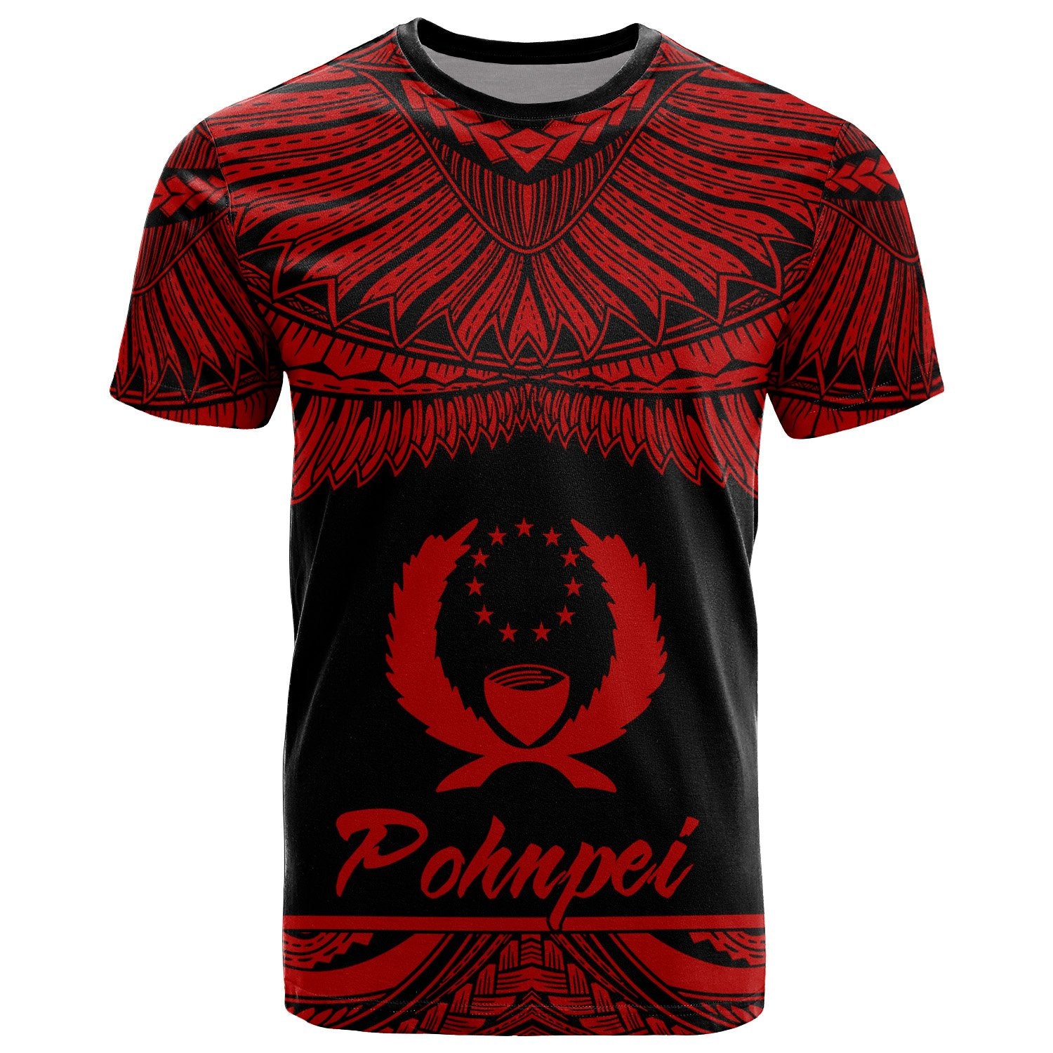 Pohnpei Micronesia T Shirt Micronesia Pride Red Version Unisex Red - Polynesian Pride