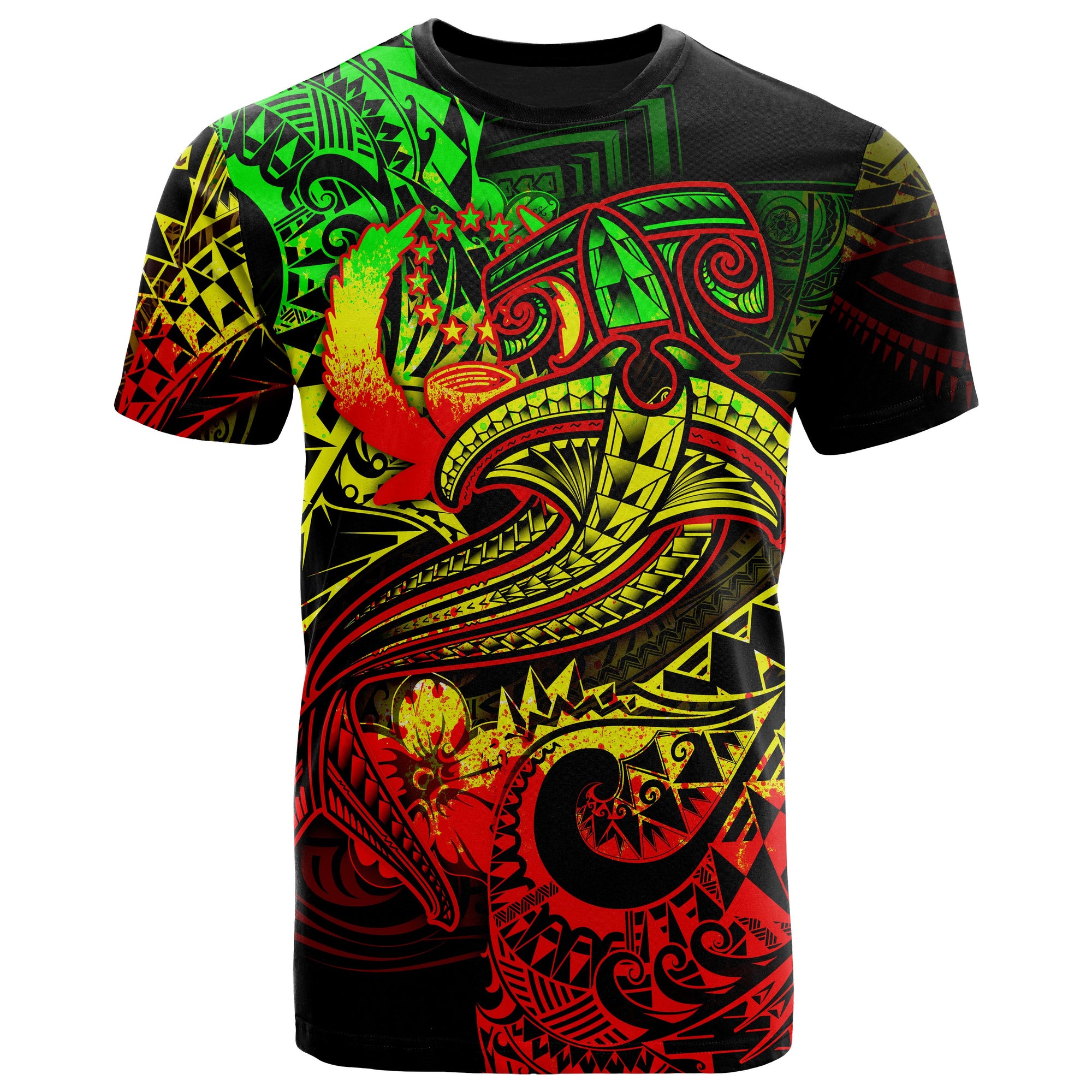 Pohnpei T Shirt Reggae Shark Polynesian Tattoo Unisex Reggae - Polynesian Pride