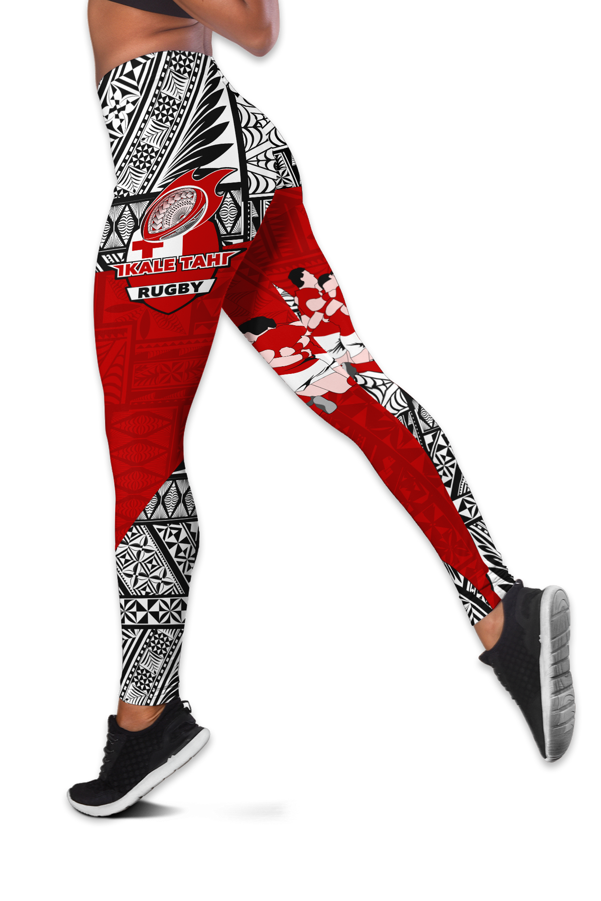 (Custom Personalised) Tonga Rugby Ikale Tahi Sipi Tau Women Legging - LT2 - Polynesian Pride