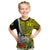 New Caledonia Polynesian Coat Of Arms Mix Tropical Flowers Kid T Shirt LT14 - Polynesian Pride