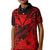 (Custom Personalised) Kakau Polynesian Tribal Hawaiian Turtle with Kanaka Maoli Red Kid Polo Shirt LT9 Kid Red - Polynesian Pride