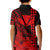 (Custom Personalised) Kakau Polynesian Tribal Hawaiian Turtle with Kanaka Maoli Red Kid Polo Shirt LT9 - Polynesian Pride