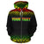 Samoa Polynesian Custom Zip up Hoodie Reggae Frog - Polynesian Pride