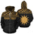 Nauru Polynesian Custom Zip up Hoodie Gold Unisex Gold - Polynesian Pride