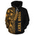 Kosrae Polynesian Custom Hoodie Yellow Line - Polynesian Pride