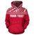 Wallis and Futuna Polynesian Custom Hoodie Red - Polynesian Pride