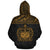 Samoa Polynesian Custom Zip up Hoodie Yellow Style - Polynesian Pride