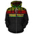 Fiji Polynesian Tapa Custom Zip up Hoodie Reggae - Polynesian Pride