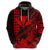 Custom Kakau Polynesian Tribal Hawaiian Turtle with Kanaka Maoli Red Hoodie LT9 Zip Hoodie Red - Polynesian Pride