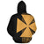 Wallis and Futuna Polynesian Custom Zip up Hoodie Yellow Line - Polynesian Pride