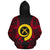 Vanuatu Polynesian Custom Zip up Hoodie Red Tattoo - Polynesian Pride