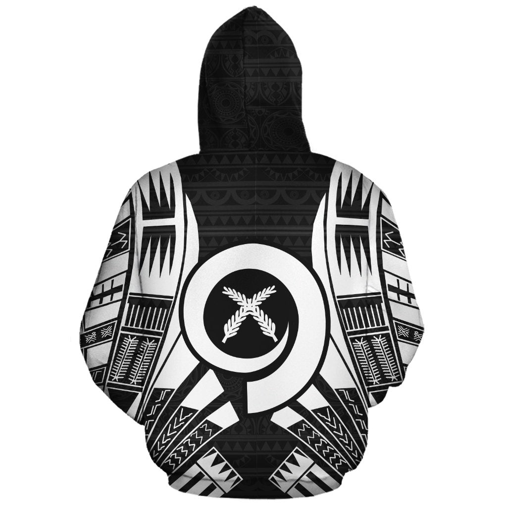 Vanuatu Polynesian Custom Hoodie Black Tattoo - Polynesian Pride