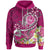 Tahiti Hoodie Turtle Plumeria (Pink) Unisex Pink - Polynesian Pride