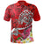 Polynesian Polo Shirt Turtle Plumeria Red Color Unisex Red - Polynesian Pride