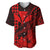 Kakau Polynesian Tribal Hawaiian Turtle with Kanaka Maoli Red Baseball Jersey LT9 - Polynesian Pride