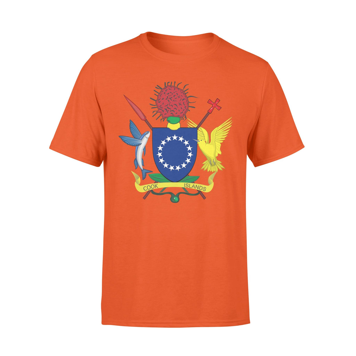 Cook Islands T Shirt Polynesian Coat of Arm - Polynesian Pride
