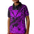 (Custom Personalised) Kakau Polynesian Tribal Hawaiian Turtle with Kanaka Maoli Purple Kid Polo Shirt LT9 Kid Purple - Polynesian Pride