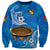 (Custom Personalised) Tonga Kumete Kava Bowl Sila Vibes - Blue Sweatshirt LT8 Unisex Blue - Polynesian Pride