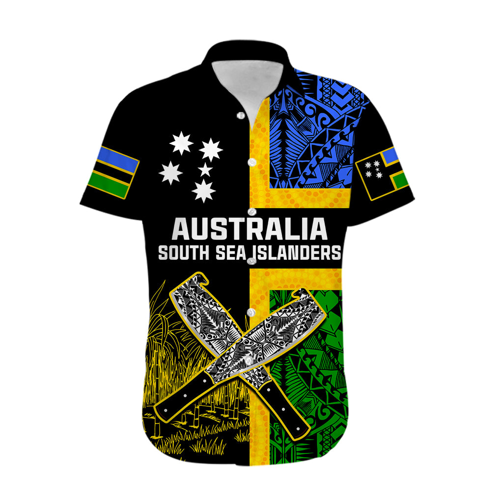 (Custom Personalised) Australian South Sea Islanders Flag Style Hawaiian Shirt LT14 - Polynesian Pride