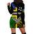 (Custom Personalised) Australian South Sea Islanders Flag Style Hoodie Dress LT14 - Polynesian Pride