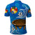 Custom Tonga Kumete Kava Bowl Sila Vibes Blue Polo Shirt LT8 - Polynesian Pride