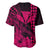 Kakau Polynesian Tribal Hawaiian Turtle with Kanaka Maoli Pink Baseball Jersey LT9 - Polynesian Pride