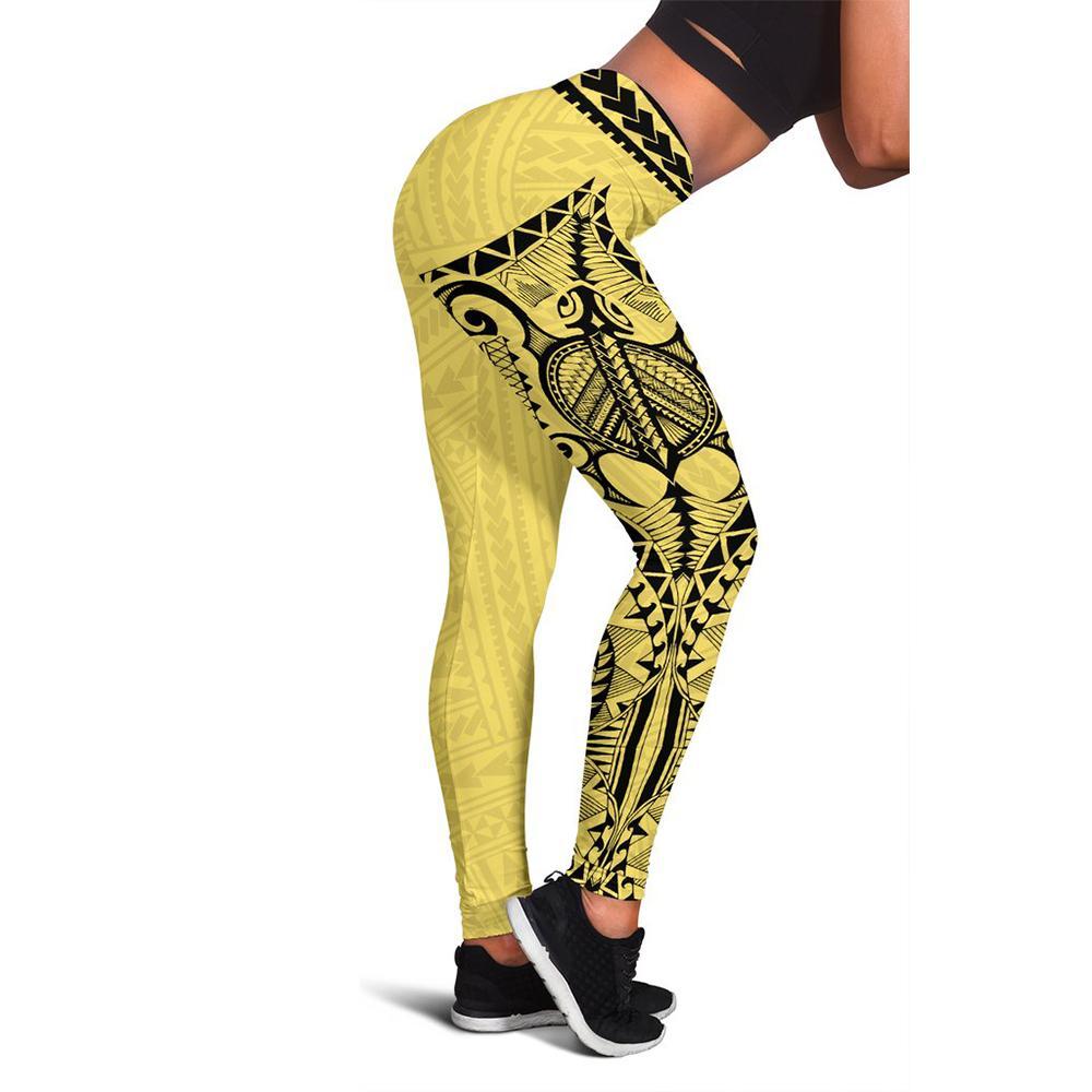 Neo Polynesian 3rd Leggings (Yellow) A6 Yellow - Polynesian Pride