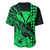 Kakau Polynesian Tribal Hawaiian Turtle with Kanaka Maoli Green Baseball Jersey LT9 - Polynesian Pride