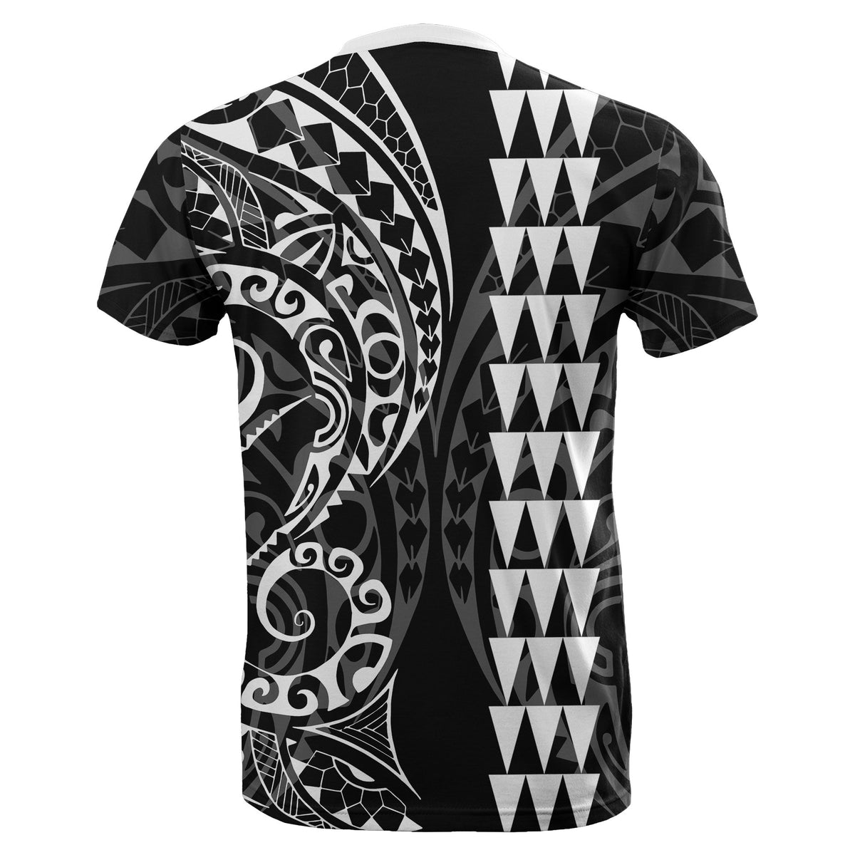 Kanaka Map Polynesian T shirt White - Polynesian Pride
