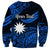 (Custom Personalised) Nauru Polynesian Hibiscus Naoero Blue Sweatshirt LT14 - Polynesian Pride